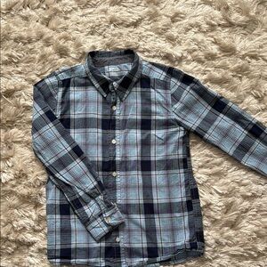 OshKosh B'gosh Kids Blue Plaid Button Down Shirt